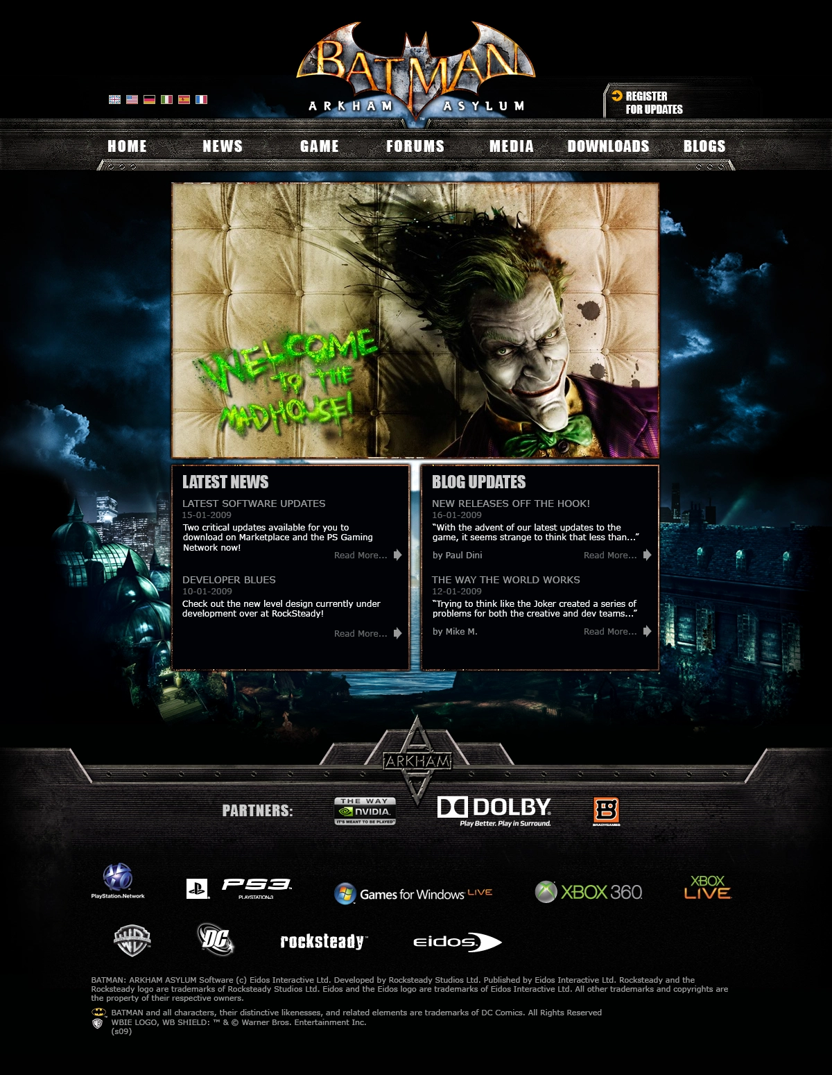 Website Homepage